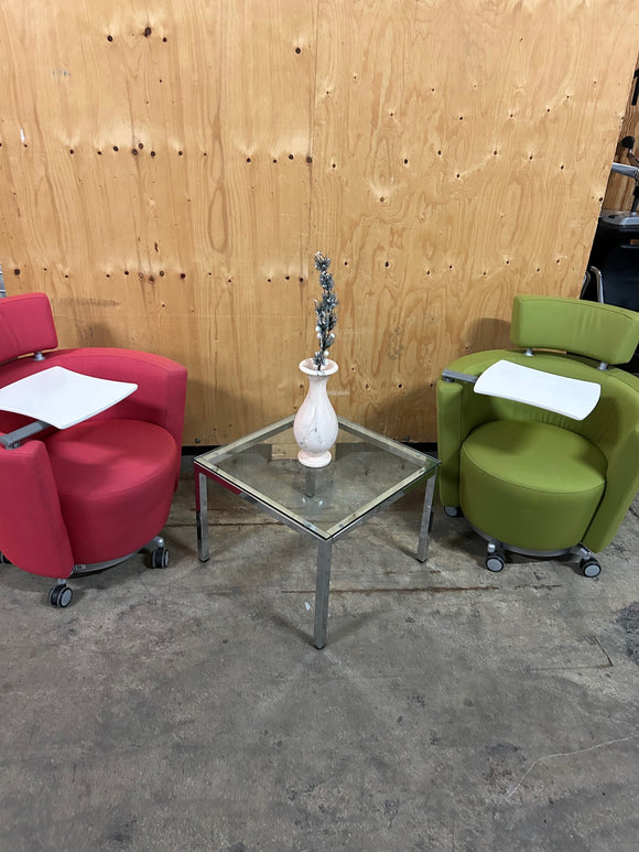 HAWORTH Lounge Sessel grün & rot
